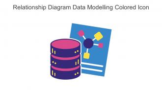 Relationship Diagram Data Modelling Colored Icon In Powerpoint Pptx Png And Editable Eps Format