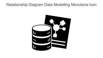 Relationship Diagram Data Modelling Monotone Icon In Powerpoint Pptx Png And Editable Eps Format
