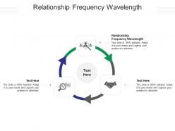 Relationship frequency wavelength ppt powerpoint presentation show graphics download cpb