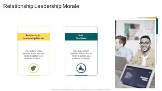 Relationship Leadership Morale In Powerpoint And Google Slides Cpb