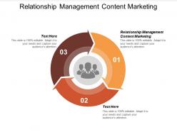 Relationship management content marketing ppt powerpoint presentation gallery examples cpb