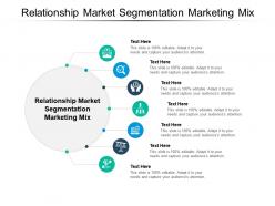 Relationship market segmentation marketing mix ppt powerpoint presentation outline example cpb