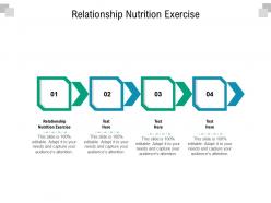 Relationship nutrition exercise ppt powerpoint presentation file skills cpb