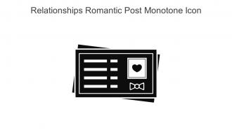 Relationships Romantic Post Monotone Icon In Powerpoint Pptx Png And Editable Eps Format