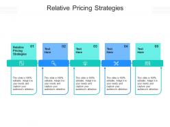 Relative pricing strategies ppt powerpoint presentation portfolio information cpb