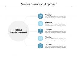 Relative valuation approach ppt powerpoint presentation summary cpb