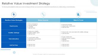 Relative Value Investment Strategy Hedge Fund Analysis For Higher Returns