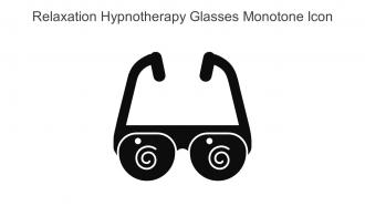 Relaxation Hypnotherapy Glasses Monotone Icon In Powerpoint Pptx Png And Editable Eps Format