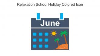Relaxation School Holiday Colored Icon In Powerpoint Pptx Png And Editable Eps Format