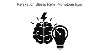 Relaxation Stress Relief Monotone Icon In Powerpoint Pptx Png And Editable Eps Format