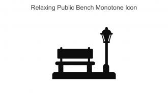 Relaxing Public Bench Monotone Icon In Powerpoint Pptx Png And Editable Eps Format
