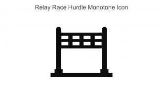 Relay Race Hurdle Monotone Icon In Powerpoint Pptx Png And Editable Eps Format