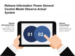 Release information power general control model observe actual system