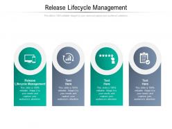 Release lifecycle management ppt powerpoint presentation pictures brochure cpb