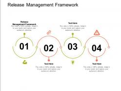 Release management framework ppt powerpoint presentation file model cpb