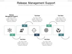 Release management support ppt powerpoint presentation icon outline cpb