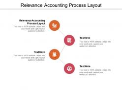 Relevance accounting process layout ppt powerpoint presentation slides rules cpb