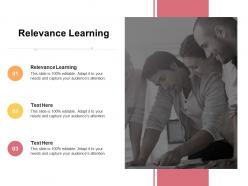 Relevance learning ppt powerpoint presentation background images cpb