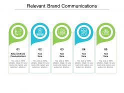 Relevant brand communications ppt powerpoint presentation layouts infographic template cpb