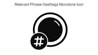 Relevant Phrase Hashtags Monotone Icon In Powerpoint Pptx Png And Editable Eps Format