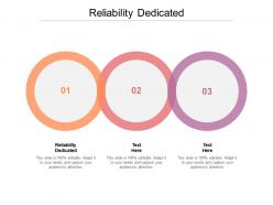 Reliability dedicated ppt powerpoint presentation infographic template background designs cpb