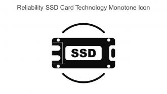 Reliability SSD Card Technology Monotone Icon In Powerpoint Pptx Png And Editable Eps Format