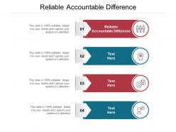 Reliable accountable difference ppt powerpoint presentation styles guidelines cpb