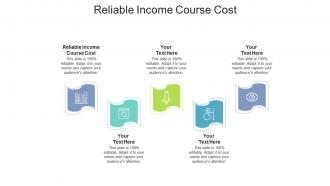 Reliable income course cost ppt powerpoint presentation file design templates cpb