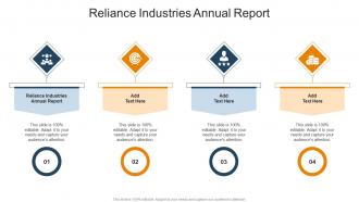 Reliance Industries Annual Report In Powerpoint And Google Slides Cpb