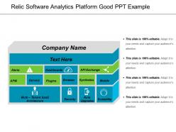Relic Software Analytics Platform Good Ppt Example
