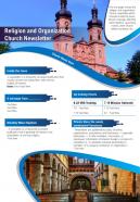 Religion and organization church newsletter presentation report infographic ppt pdf document