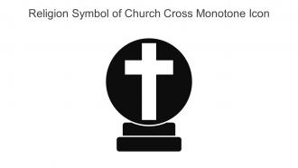 Religion Symbol Of Church Cross Monotone Icon In Powerpoint Pptx Png And Editable Eps Format