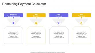 Remaining Payment Calculator In Powerpoint And Google Slides Cpb