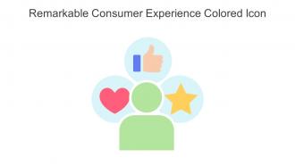 Remarkable Consumer Experience Colored Icon In Powerpoint Pptx Png And Editable Eps Format