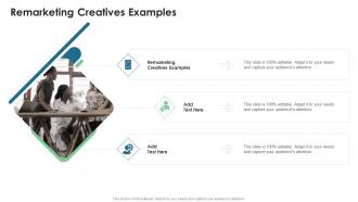 Remarketing Creatives Examples In Powerpoint And Google Slides Cpb