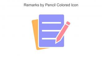 Remarks By Pencil Colored Icon In Powerpoint Pptx Png And Editable Eps Format
