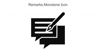 Remarks Monotone Icon In Powerpoint Pptx Png And Editable Eps Format
