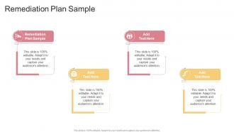 Remediation Plan Sample In Powerpoint And Google Slides Cpb