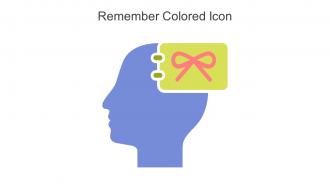 Remember Colored Icon In Powerpoint Pptx Png And Editable Eps Format