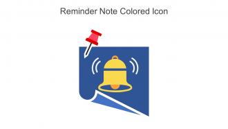 Reminder Note Colored Icon In Powerpoint Pptx Png And Editable Eps Format