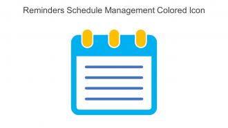 Reminders Schedule Management Colored Icon In Powerpoint Pptx Png And Editable Eps Format