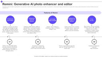 Remini Generative Ai Photo Enhancer And Editor Splendid 10 Generative Ai Tools AI SS V