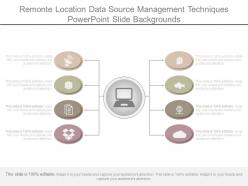 Remonte location data source management techniques powerpoint slide backgrounds