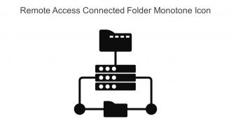 Remote Access Connected Folder Monotone Icon In Powerpoint Pptx Png And Editable Eps Format