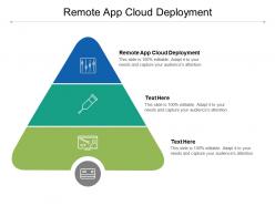 Remote app cloud deployment ppt powerpoint presentation pictures gallery cpb