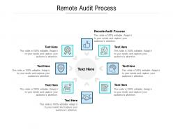 Remote audit process ppt powerpoint template professional cpb