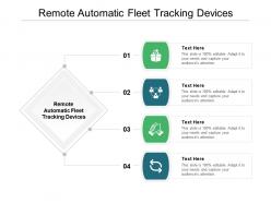 Remote automatic fleet tracking devices ppt powerpoint presentation professional design templates cpb