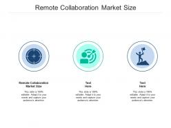 Remote collaboration market size ppt powerpoint presentation infographic template styles cpb