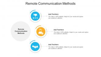 Remote Communication Methods Ppt Powerpoint Presentation Layouts Inspiration Cpb