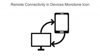 Remote Connectivity In Devices Monotone Icon In Powerpoint Pptx Png And Editable Eps Format